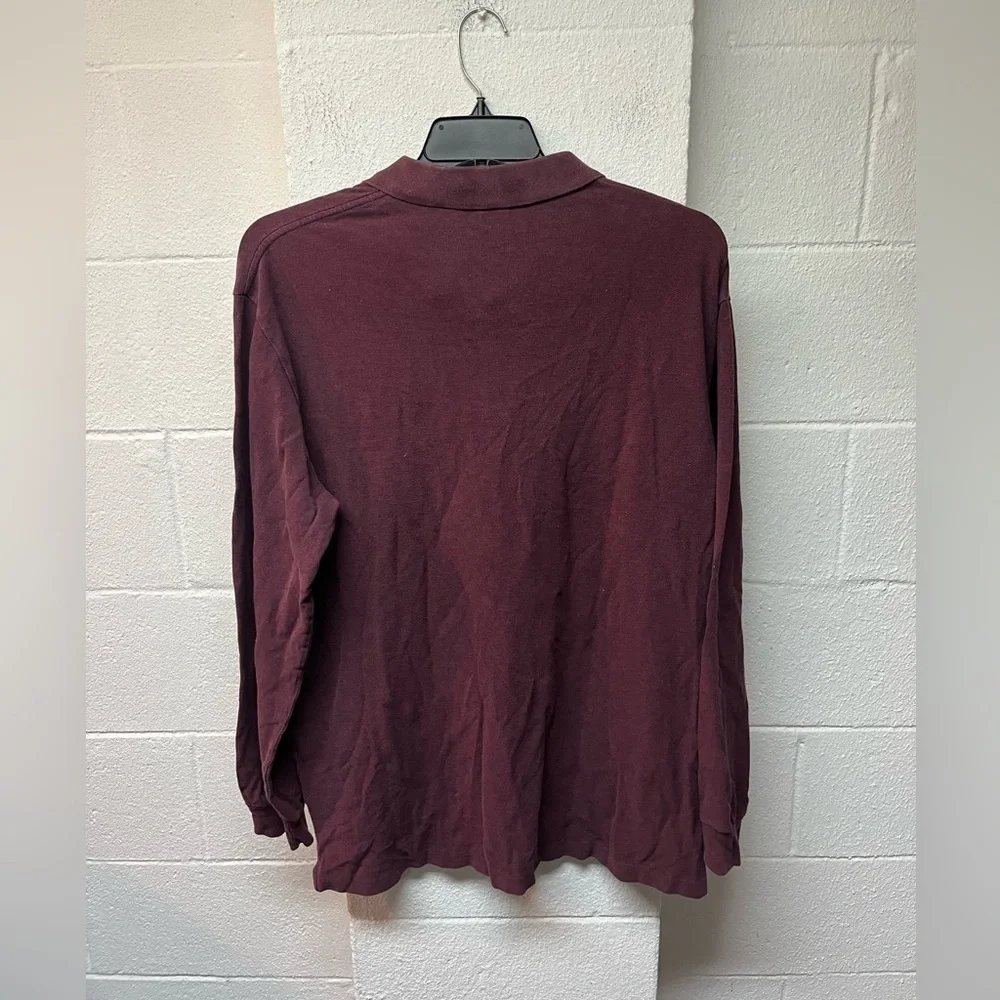 Ralph Lauren Men's Deep Burgundy Polo Shirt. XL